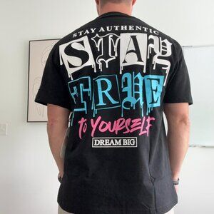 Stay True Premium Tee, Elevate Your Mindset, Large Size Regular Fit. NEW DESIGN.